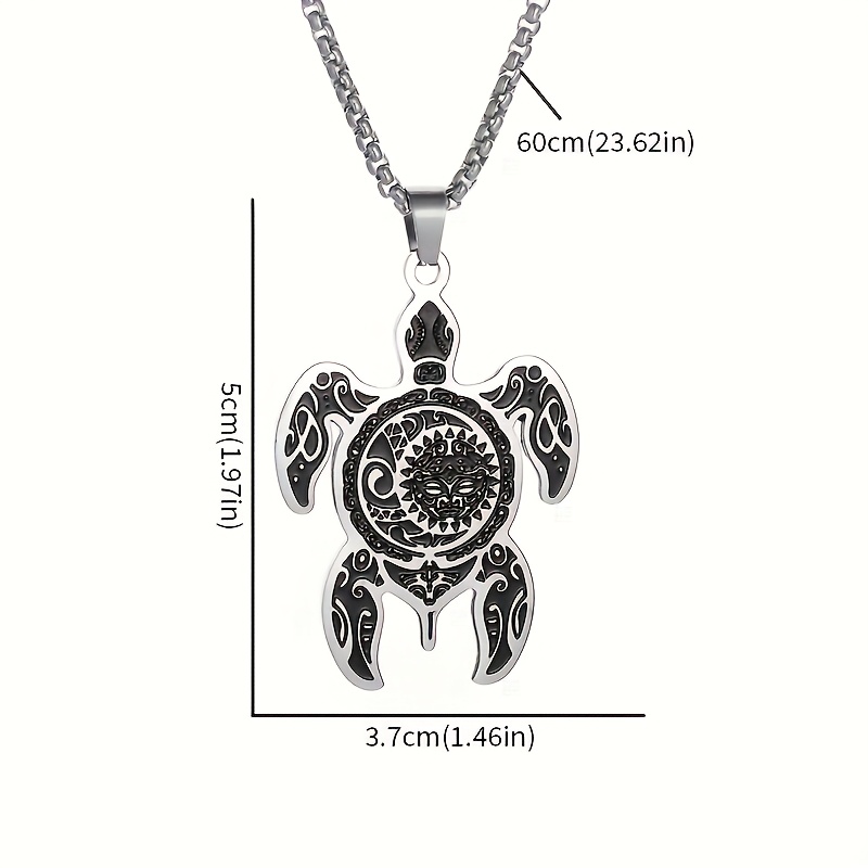 Personalized Turtle Brooch and Pendant Necklace